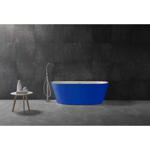 Ванна акриловая Abber AB9216-1.7DB 170x80 см, синий - фото 9