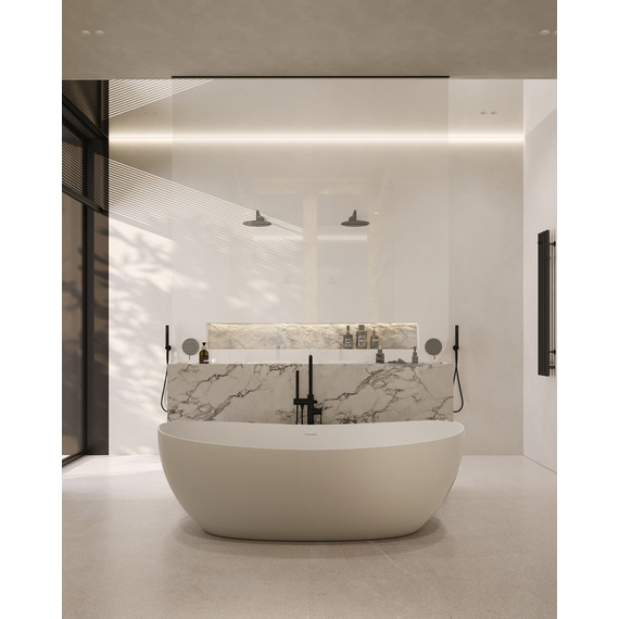 Ванна акриловая Abber AB9237 172x103 см - фото 8