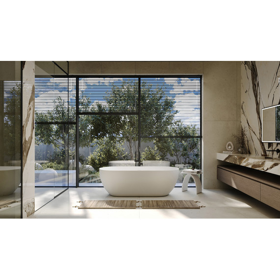 Ванна отдельностоящая Abber Stein 170x75 см AS9613-1.7, белый матовый, Размер - мм: 1700х750 - фото 8