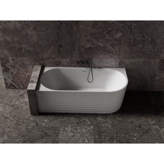 Ванна каменная Abber Stein 170x80 см AS9651 L, белый матовый - фото 10