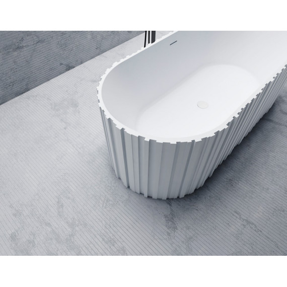 Ванна отдельностоящая Abber Stein 170x75 см AS9653, белый матовый - фото 9