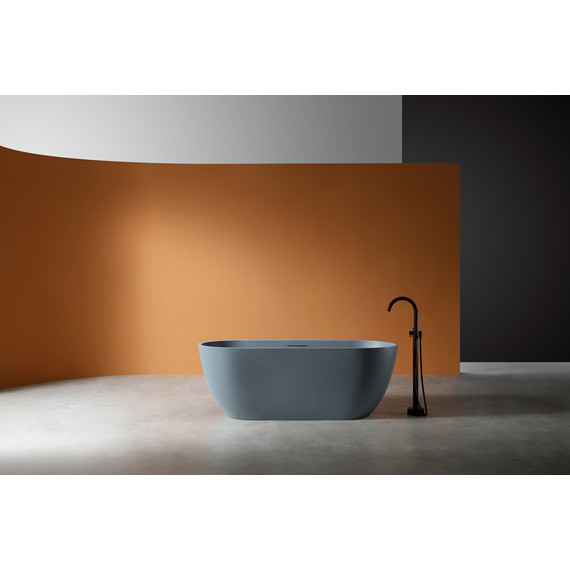 Ванна отдельностоящая Abber Frankfurt 170x75 см AM9941G, серый - фото 8