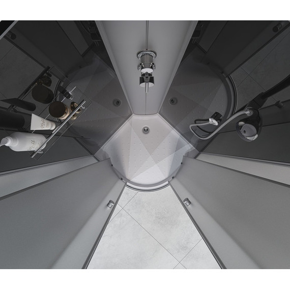 Душевая кабина EvaGold 90х90 см EG210008, хром/матовое - фото 3