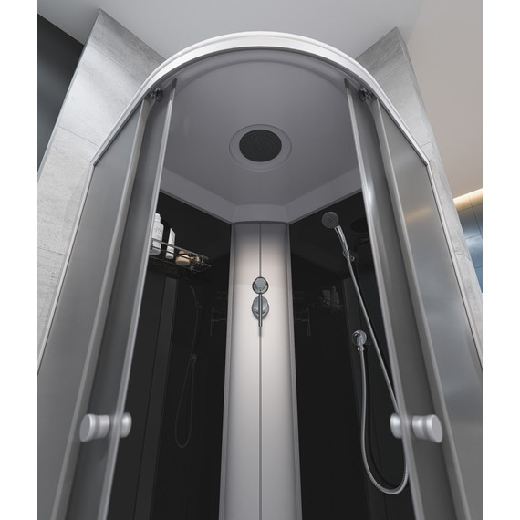 Душевая кабина EvaGold 100х100 см EG210009, хром/рифленое - фото 4