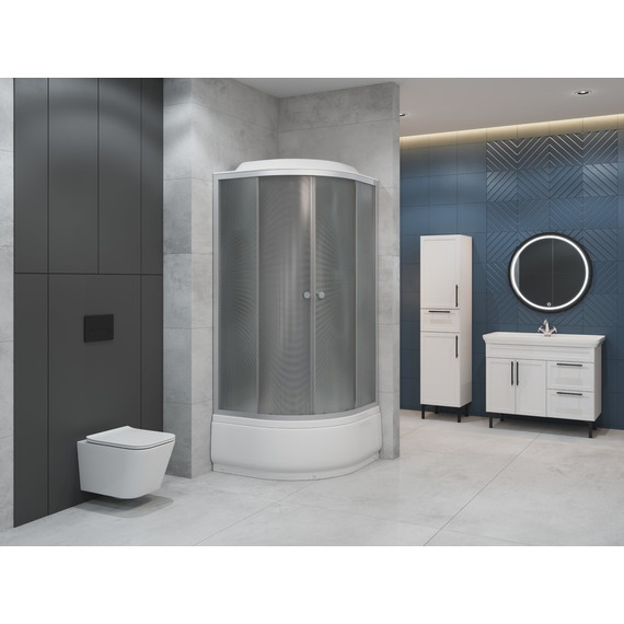 Душевая кабина EvaGold 90х90 см EG210011, хром/матовое - фото 2