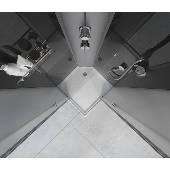 Душевая кабина EvaGold 90х90 см EG210018, чёрный матовый/тонированное рифленое - фото 3