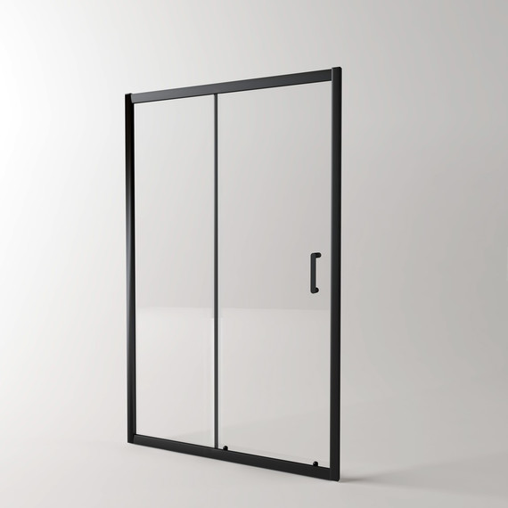 Душевая дверь EvaGold 110 см EG220021, чёрный/прозрачное - фото 2