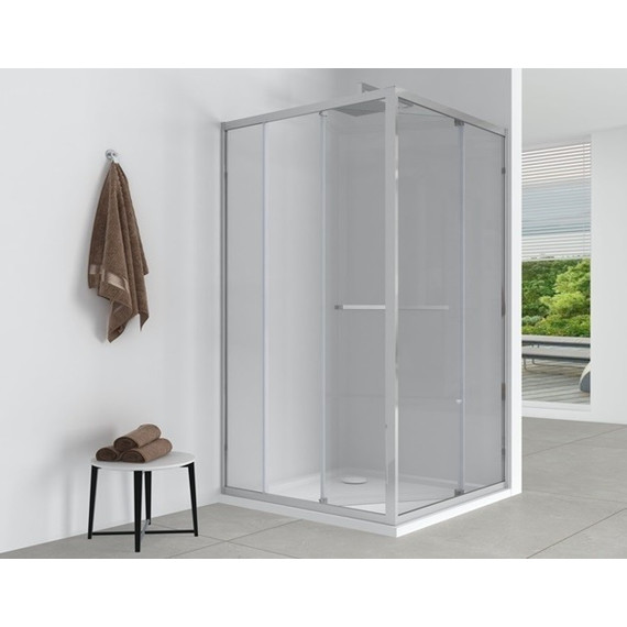 Душевое ограждение EvaGold 120х90 см EG220081, хром/прозрачное - фото 2