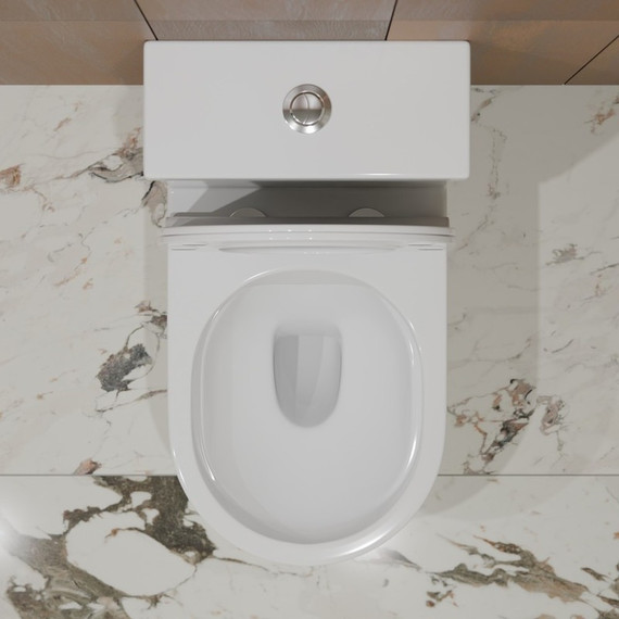 Унитаз-моноблок безободковый EvaGold EG050034 с тонкой крышкой микролифт - фото 4