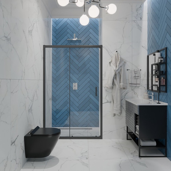 Унитаз подвесной безободковый EvaGold EG070003 с тонкой крышкой микролифт, чёрный матовый - фото 8