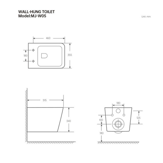 Унитаз подвесной безободковый EvaGold EG070009 с тонкой крышкой микролифт, чёрный матовый - фото 4