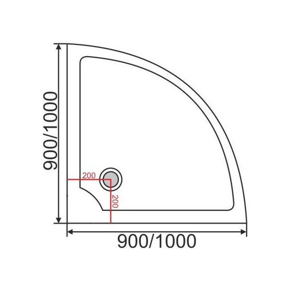 Поддон акриловый EvaGold 90х90 см EG230004 - фото 2