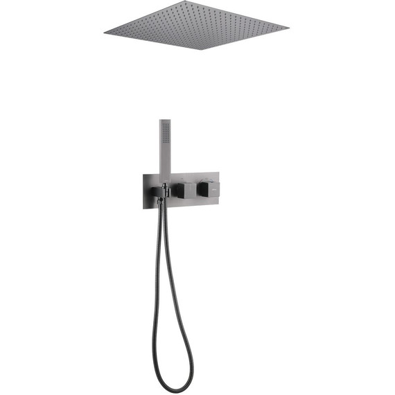 Душевая система для душа с термостатом Abber Daheim AF8255NG, никель - фото 