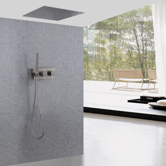 Душевая система для душа с термостатом Abber Daheim AF8255NG, никель - фото 2