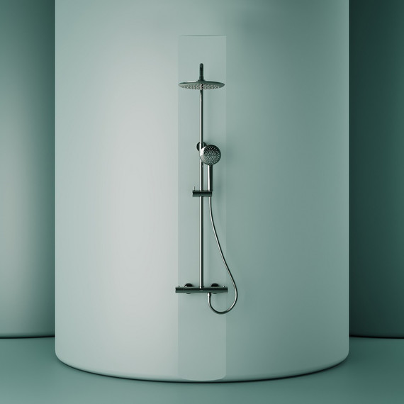 Душевая стойка с термостатом Sancos Game SC3002CH - фото 3