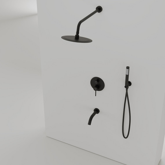 Душевая система для душа Sancos Select SC3004MB, чёрный матовый - фото 3