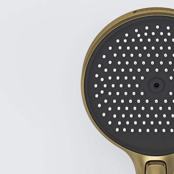 Душевая система для душа с термостатом Sancos Space SC3006BG, брашированные золото - фото 6