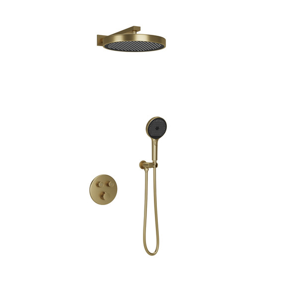 Душевая система для душа с термостатом Sancos Space SC3006BG, брашированные золото - фото 2