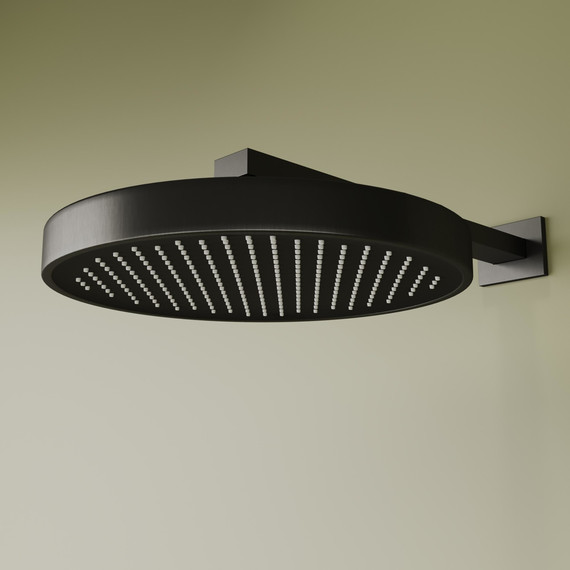 Душевая система для душа с термостатом Sancos Space SC3006GMG, вороненая сталь - фото 6