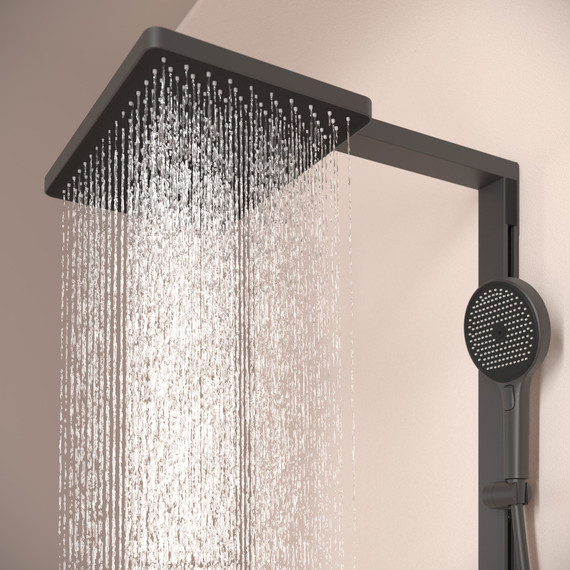 Душевая стойка с термостатом Sancos Vos SC6100MB, чёрный матовый - фото 11