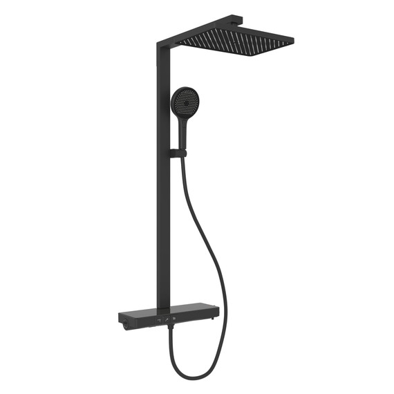 Душевая стойка с термостатом Sancos Vos SC6100MB, чёрный матовый - фото 2