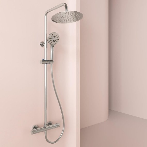 Душевая стойка с термостатом Sancos Kanedo SC7200CH - фото 