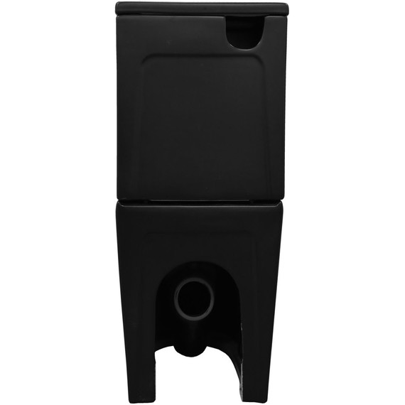 Унитаз-компакт безободковый Azario Black King AZ-8303-D с тонкой крышкой микролифт, чёрный матовый - фото 4