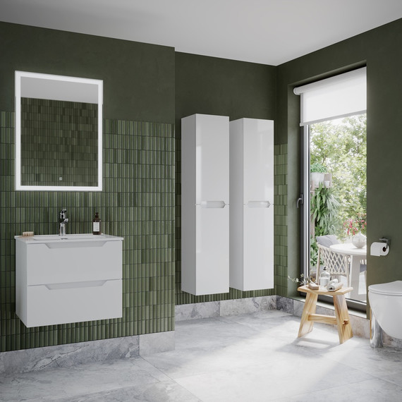 Тумба подвесная с раковиной Sancos Norma 2.0 60 см NR2.060W - фото 4