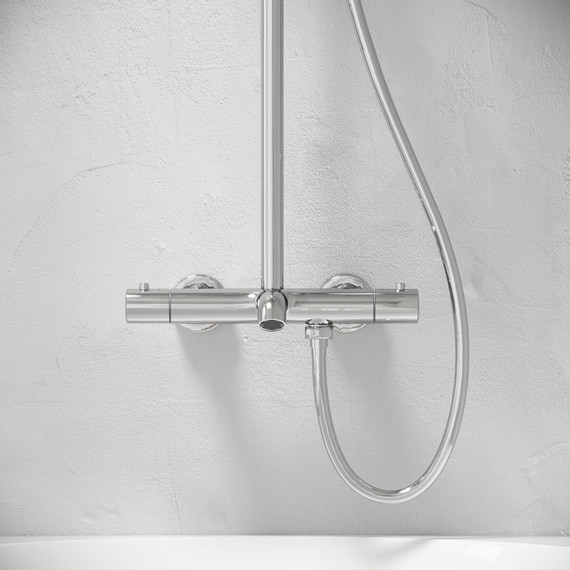 Душевая стойка с термостатом Sancos Game SC3001LCH - фото 9