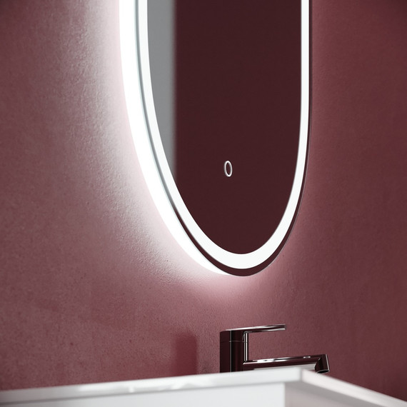 Зеркало Sancos Oval 55х105 см OV55F - фото 4