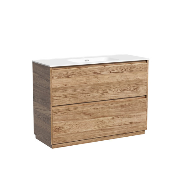 Тумба напольная с раковиной-столешницей Sancos Libra Floor 120 см LB120F-1ECH, дуб чарльстон (раковина Element CN7006) - фото 2