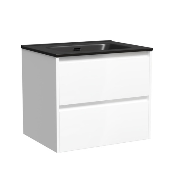 Тумба подвесная с раковиной Sancos Libra 60 см LB60W (раковина Element CN7001MB) - фото 2