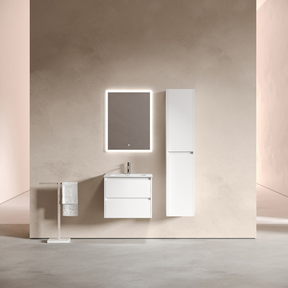 Тумба подвесная с раковиной Sancos Libra 60 см LB60W (раковина Element CN7001) - фото 4