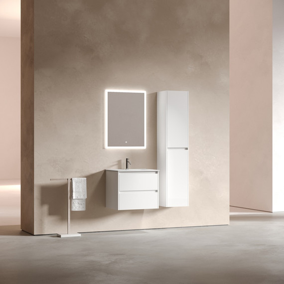 Тумба подвесная с раковиной Sancos Libra 60 см LB60W (раковина Element CN7001) - фото 5