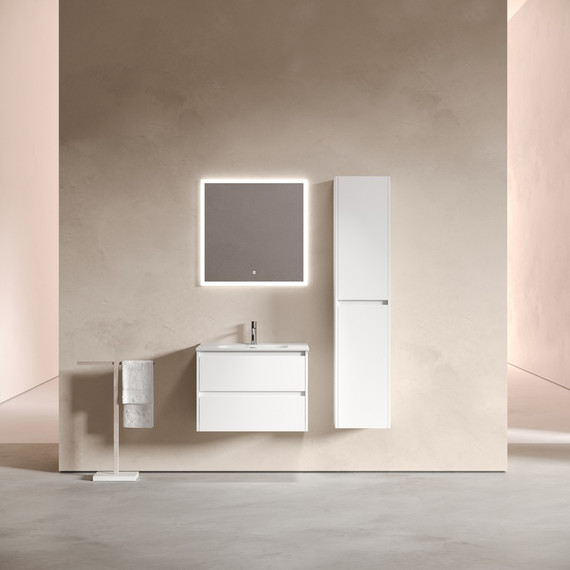 Тумба подвесная с раковиной-столешницей Sancos Libra 70 см LB70W (раковина Element CN7007) - фото 4