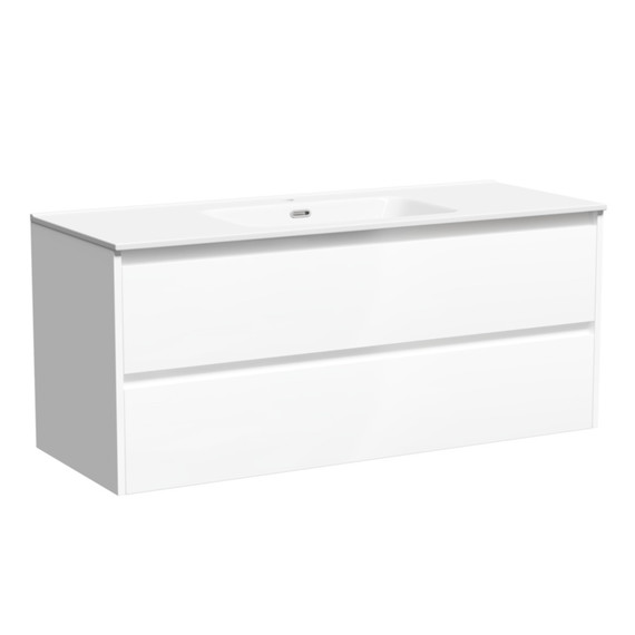 Тумба подвесная с раковиной-столешницей Sancos Libra 120 см LB120-1W (раковина Element CN7006) - фото 2