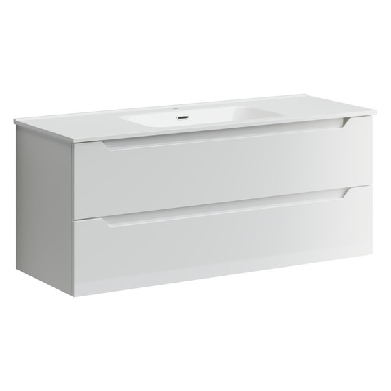 Тумба подвесная с раковиной-столешницей Sancos Norma 2.0 120 см NR2.0120-1W - фото 3