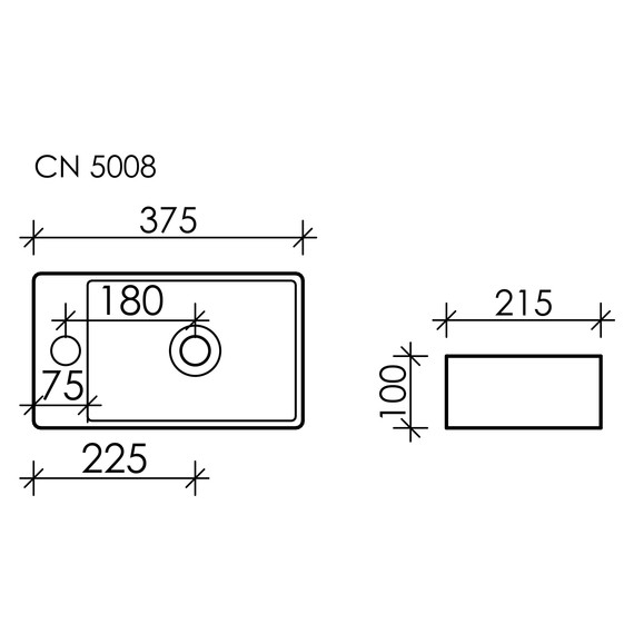 Тумба подвесная с раковиной Sancos Mini 37 см MN35EGL L, дуб галифакс натуральный - фото 6