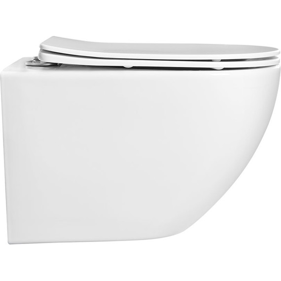 Инсталляция с подвесным унитазом комплект: Aquatek Set INS-0000012 с подвесным безободковым унитазом Европа AQ1901-00 сиденье микролифт, крепление, кнопка смыва хром глянцевый - фото 6