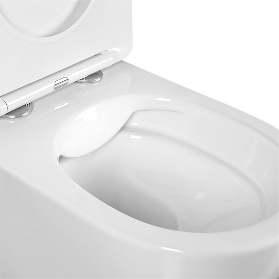 Инсталляция с подвесным унитазом комплект: Aquatek Set INS-0000012 с подвесным безободковым унитазом Европа AQ1901-00 сиденье микролифт, крепление, кнопка смыва хром глянцевый - фото 9