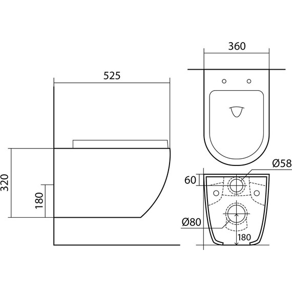 Инсталляция с подвесным унитазом комплект: Aquatek Set INS-0000012 с подвесным безободковым унитазом Европа AQ1901-00 сиденье микролифт, крепление, кнопка смыва хром глянцевый - фото 16