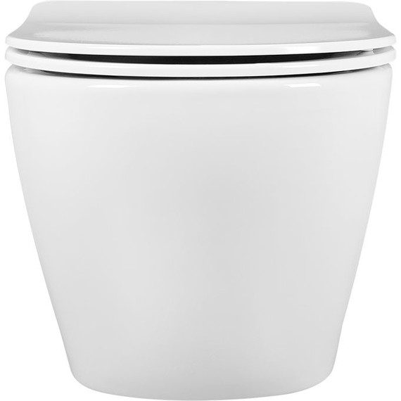 Инсталляция с подвесным унитазом комплект: Aquatek Set INS-0000012 с подвесным безободковым унитазом Европа AQ1901-00 сиденье микролифт, крепление, кнопка смыва чёрный матовый - фото 8