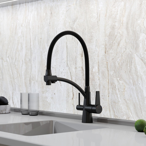 Смеситель для кухни Sancos Eri SC4001MB, чёрный матовый/чёрный - фото 6