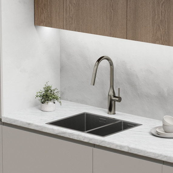 Смеситель для кухни Sancos Grand SC4002GG, вороненая сталь - фото 4