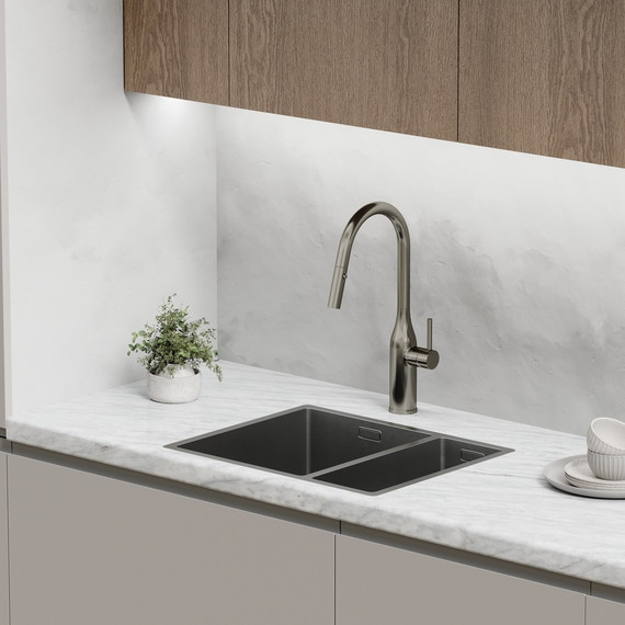 Смеситель для кухни Sancos Grand SC4002GG, вороненая сталь - фото 5