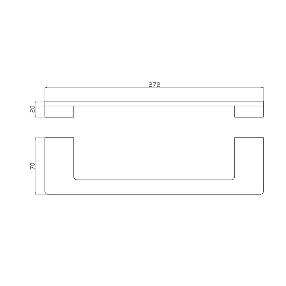 Полотенцедержатель Wonzon & Woghand Eclipse WW-9113-GM, цвет тёмный графит брашированный - фото 4