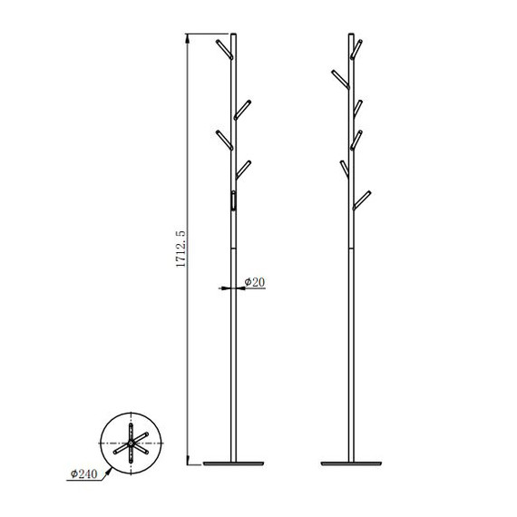 Набор крючков Wonzon & Woghand WW-V4306-GM, цвет тёмный графит брашированный - фото 2
