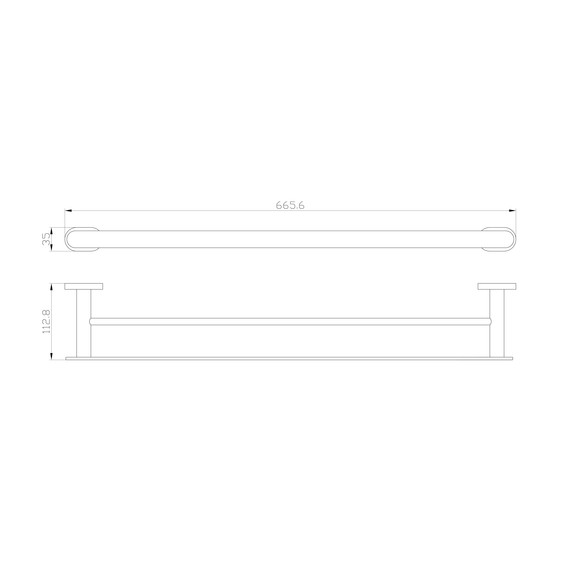 Полотенцедержатель Wonzon & Woghand First WW-8411-LG, цвет золото глянцевое - фото 4