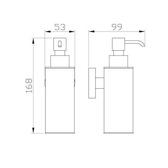 Дозатор для жидкого мыла Wonzon & Woghand Easy WW-8132 - фото 3