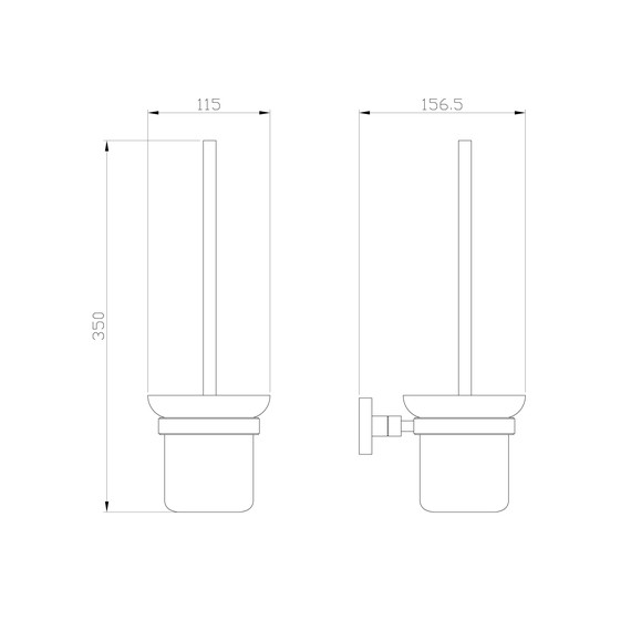 Ёршик для унитаза Wonzon & Woghand Polo WW-8919-BN, цвет никель брашированный - фото 4